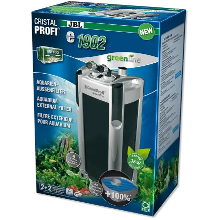 JBL - Filtre CristalProfi e1902 greenline - Filtre extérieur pour aquariums de 200 à 800 litres