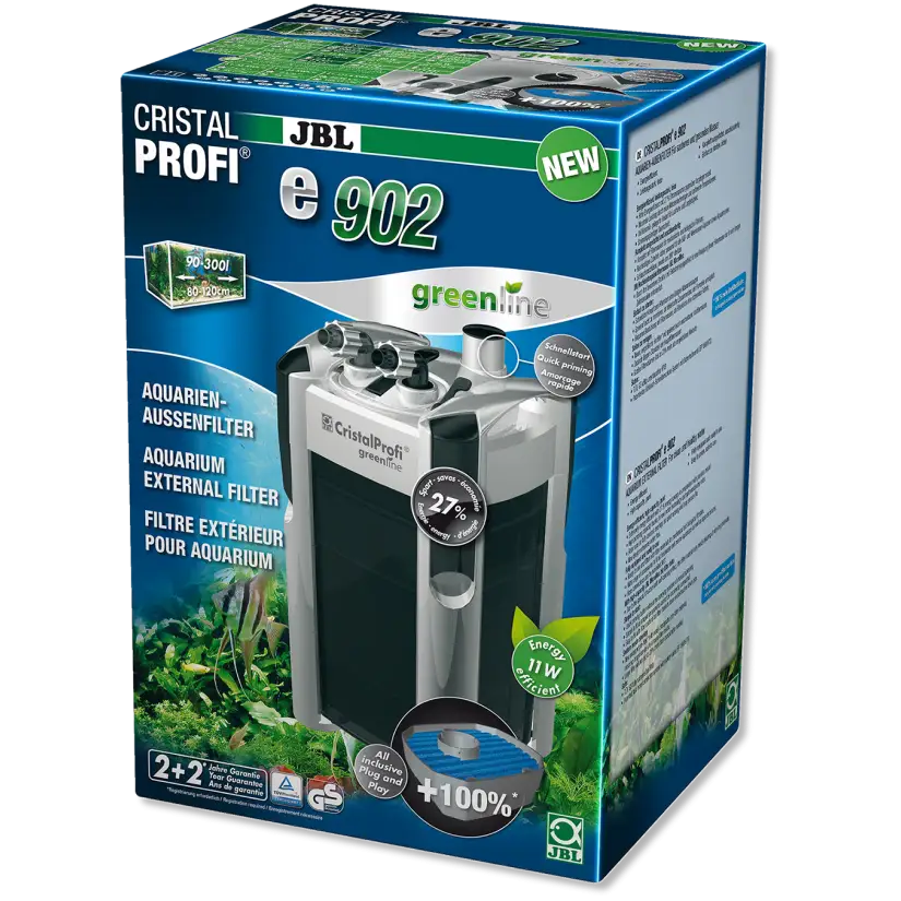 JBL - CristalProfi e902 greenline filter - Filtro esterno per acquari da 90 a 300 litri