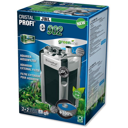 JBL - Filtre CristalProfi e902 greenline - Filtre extérieur pour aquariums de 90 à 300 litres