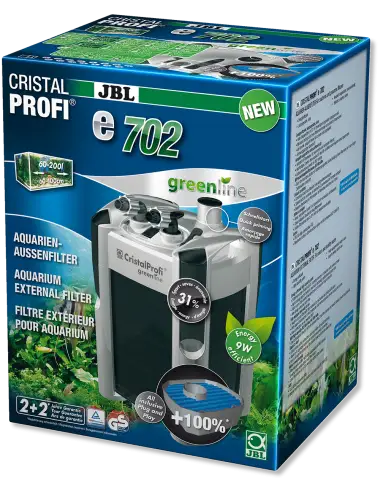 JBL - CristalProfi e702 greenline filter - Zunanji filter za akvarije od 60 do 200 litrov