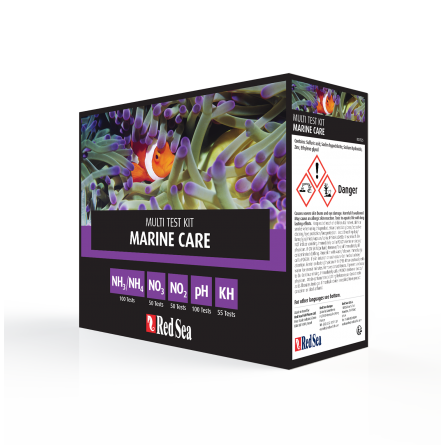 Red Sea - Marine Care MultiTest kit (NH4, pH, KH, NO2, NO3) Red Sea - Marine Care MultiTest kit (NH4, pH, KH, NO2, NO3)
