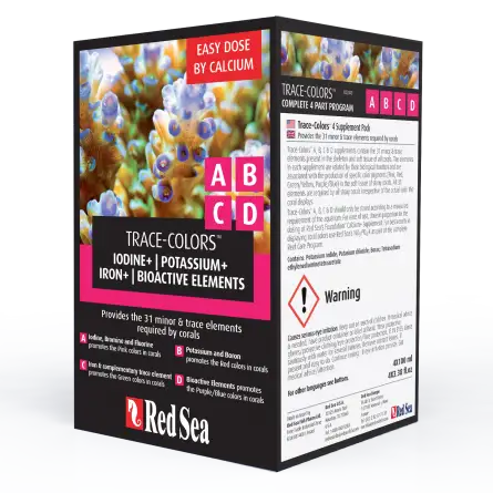 Red Sea - Trace Colors Nanokit - 4X100ml - Complément pour coraux