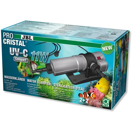 JBL - ProCristal Compact - UV-C 11W - Filtro UV para aquário até 300l JBL - ProCristal Compact - UV-C 11W - Filtro UV para aquário até 300l