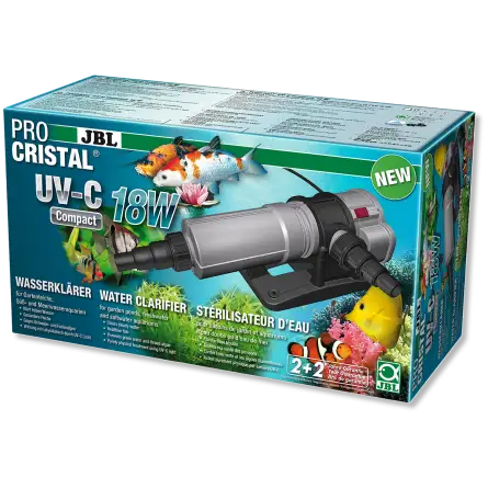 JBL - ProCristal Compact - UV-C 5W - Filtre UV pour aquarium jusqu'à 300l