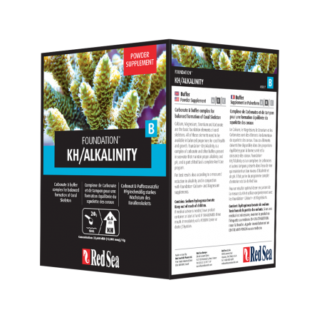 Red Sea - Reef Foundation B (Alk) - 1kg poudre Red Sea - Reef Foundation B (Alk) - 1kg poudre