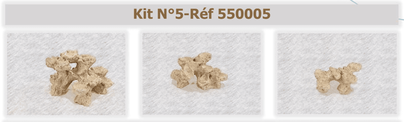 Composition of Kit 5 Rock&Reef ConneXion